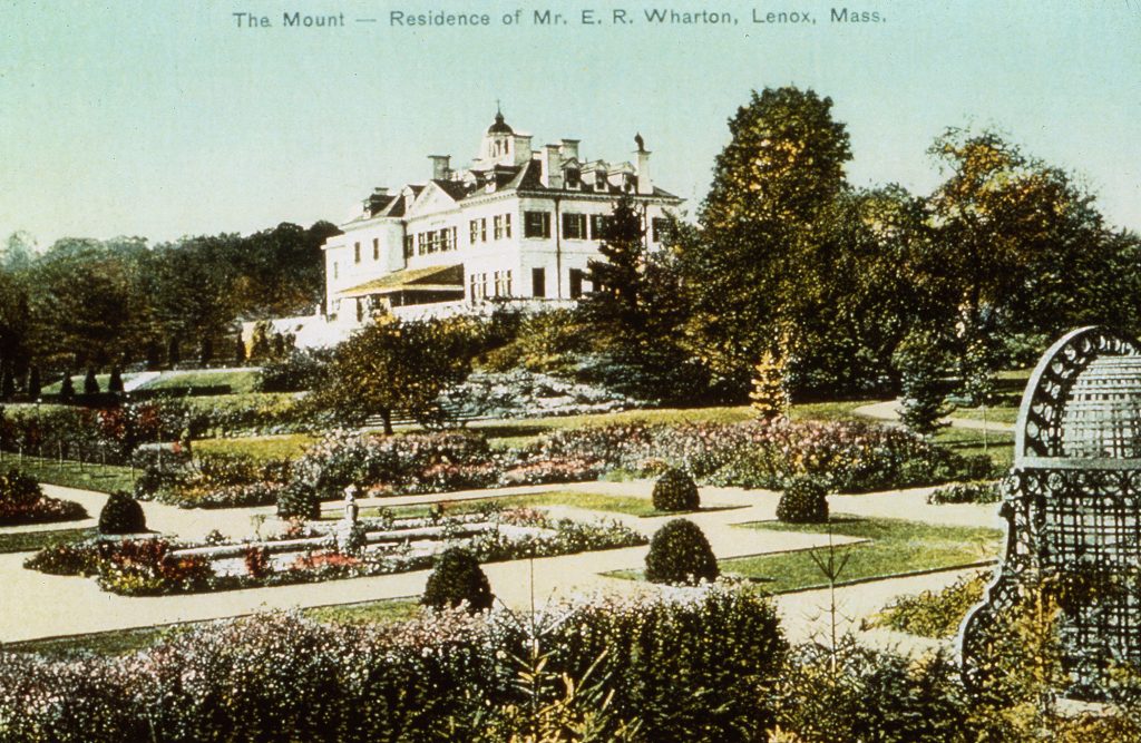 The Mount tinted postcard circa 1910 courtesy Lenox Library Association