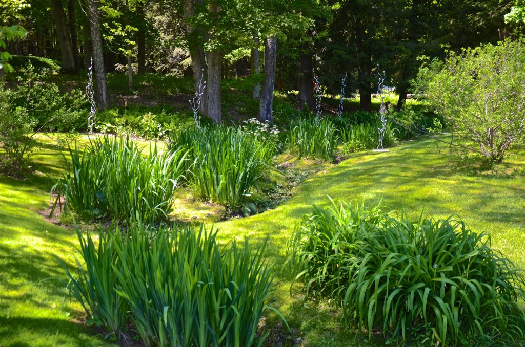 The Mount's grounds, greenery in sunlight