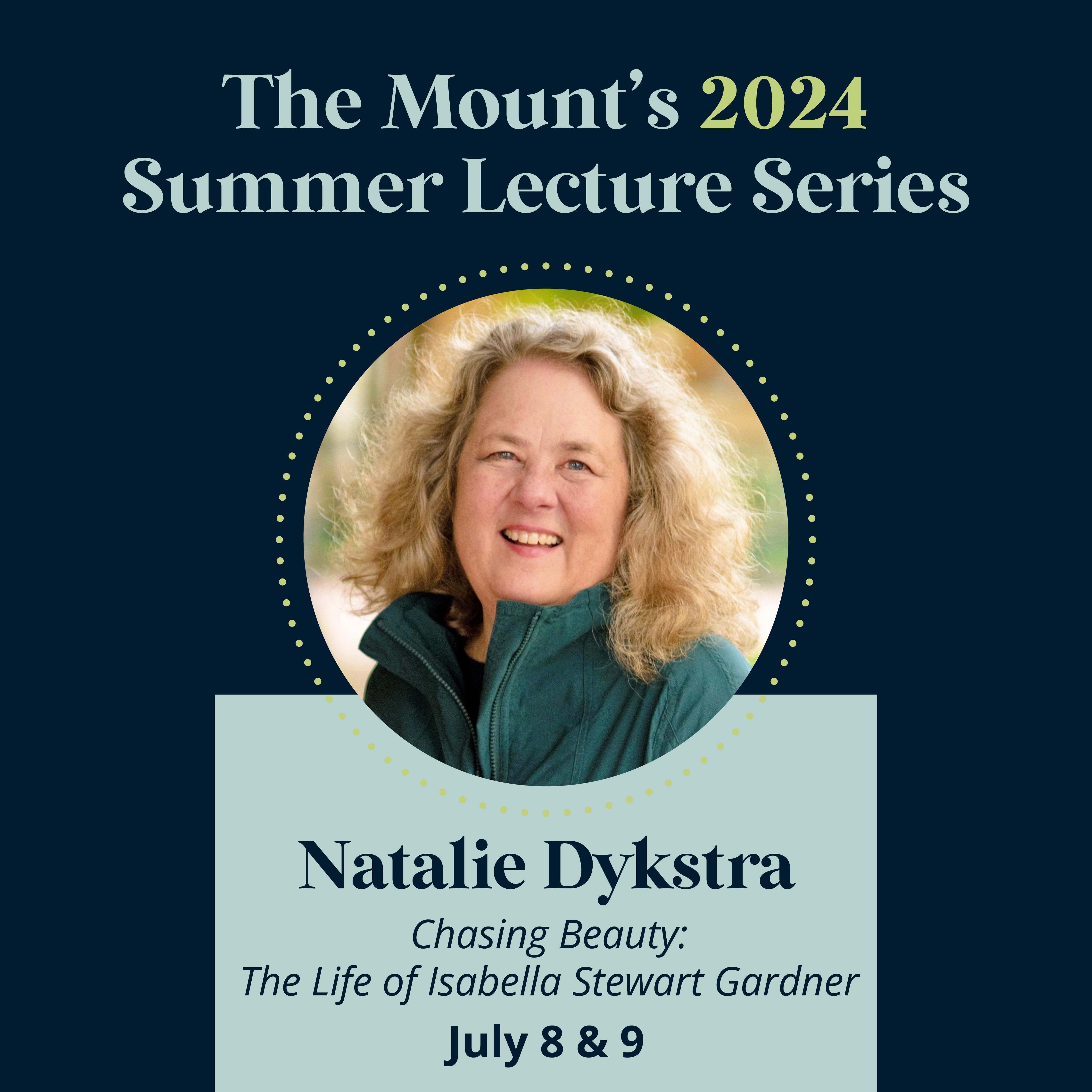 Monday lecture with Natalie Dykstra