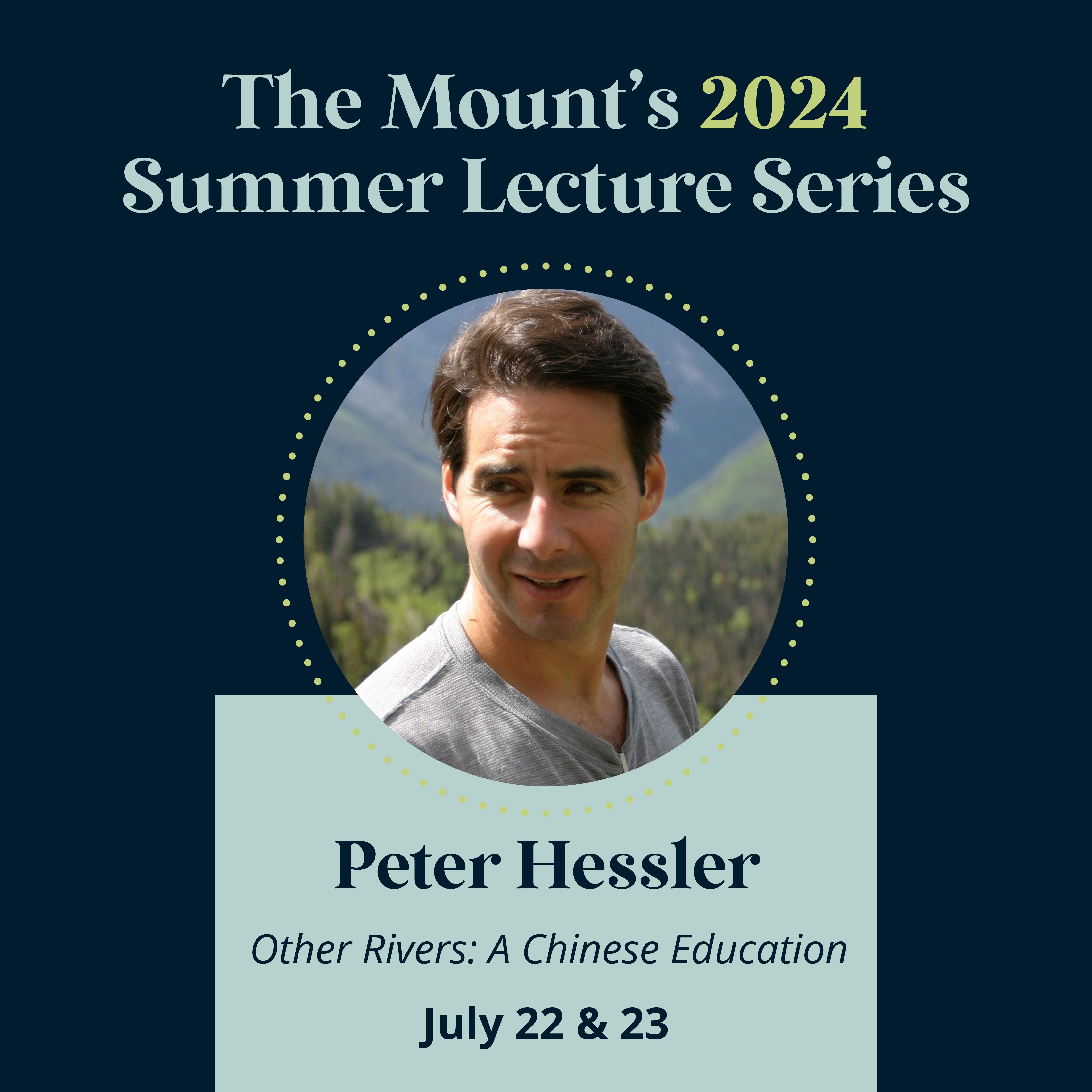 Monday lecture with Peter Hessler