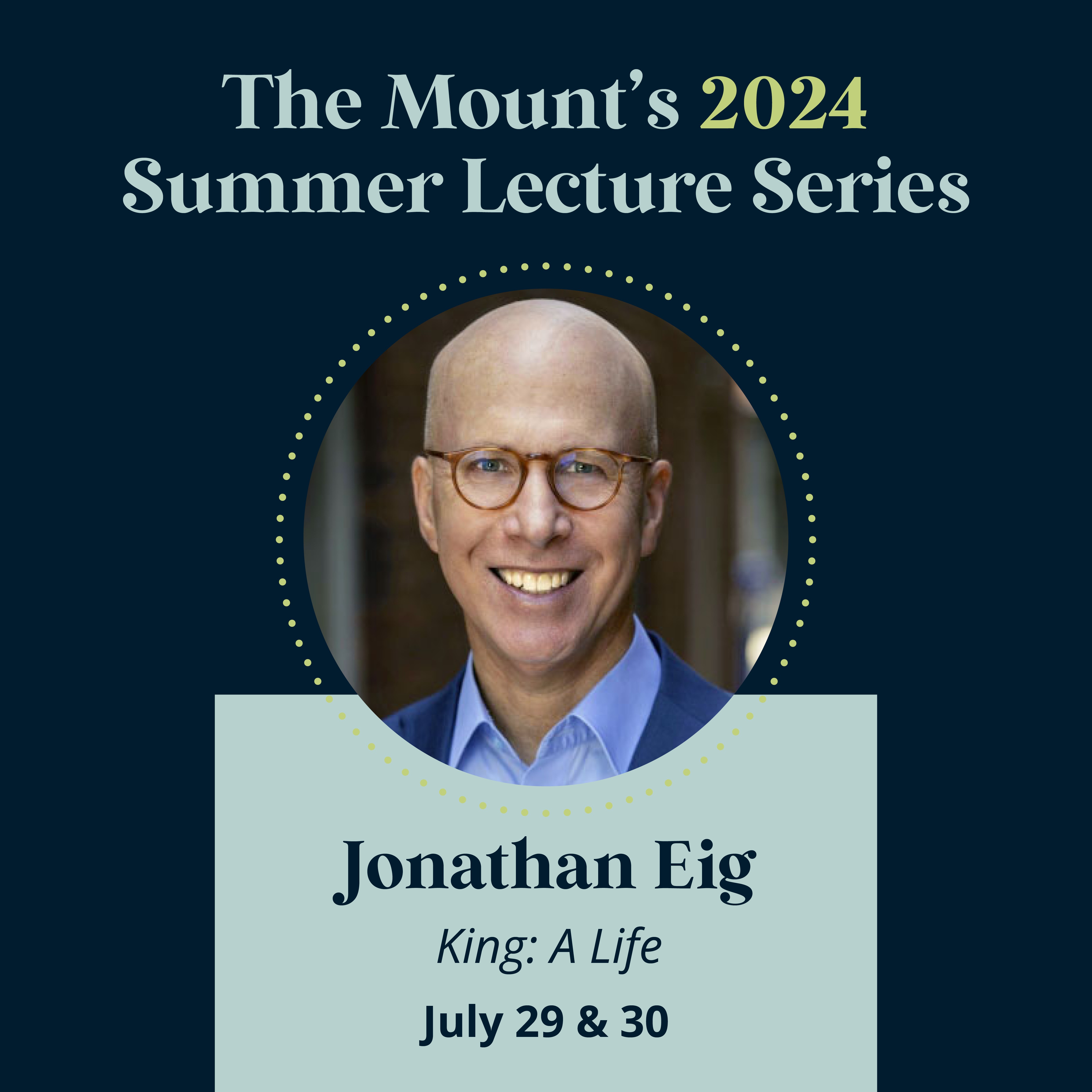 Monday lecture with Jonathan Eig