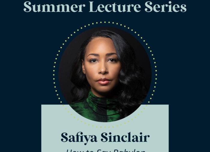 Tuesday lecture with Safiya Sinclair