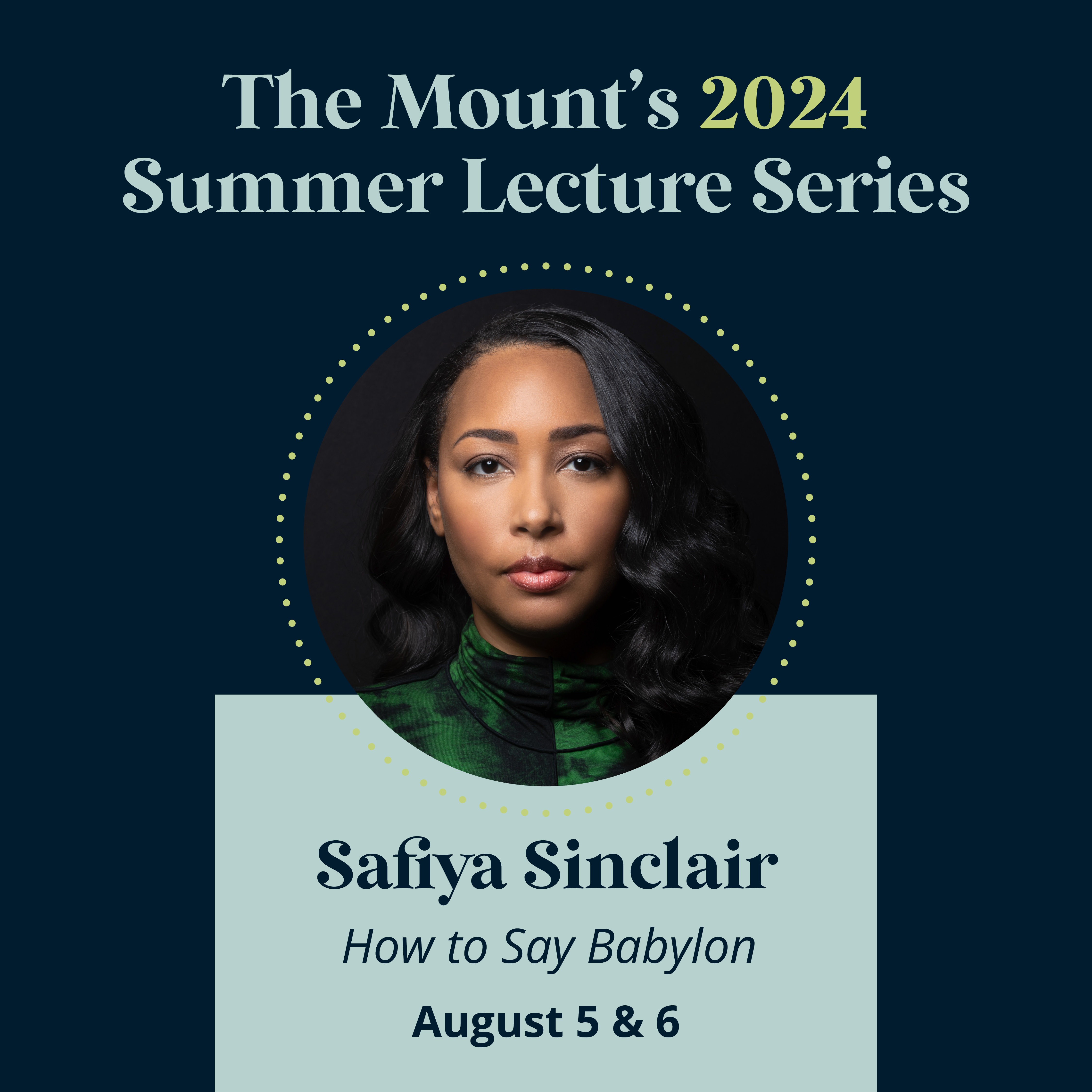 Monday lecture with Safiya Sinclair