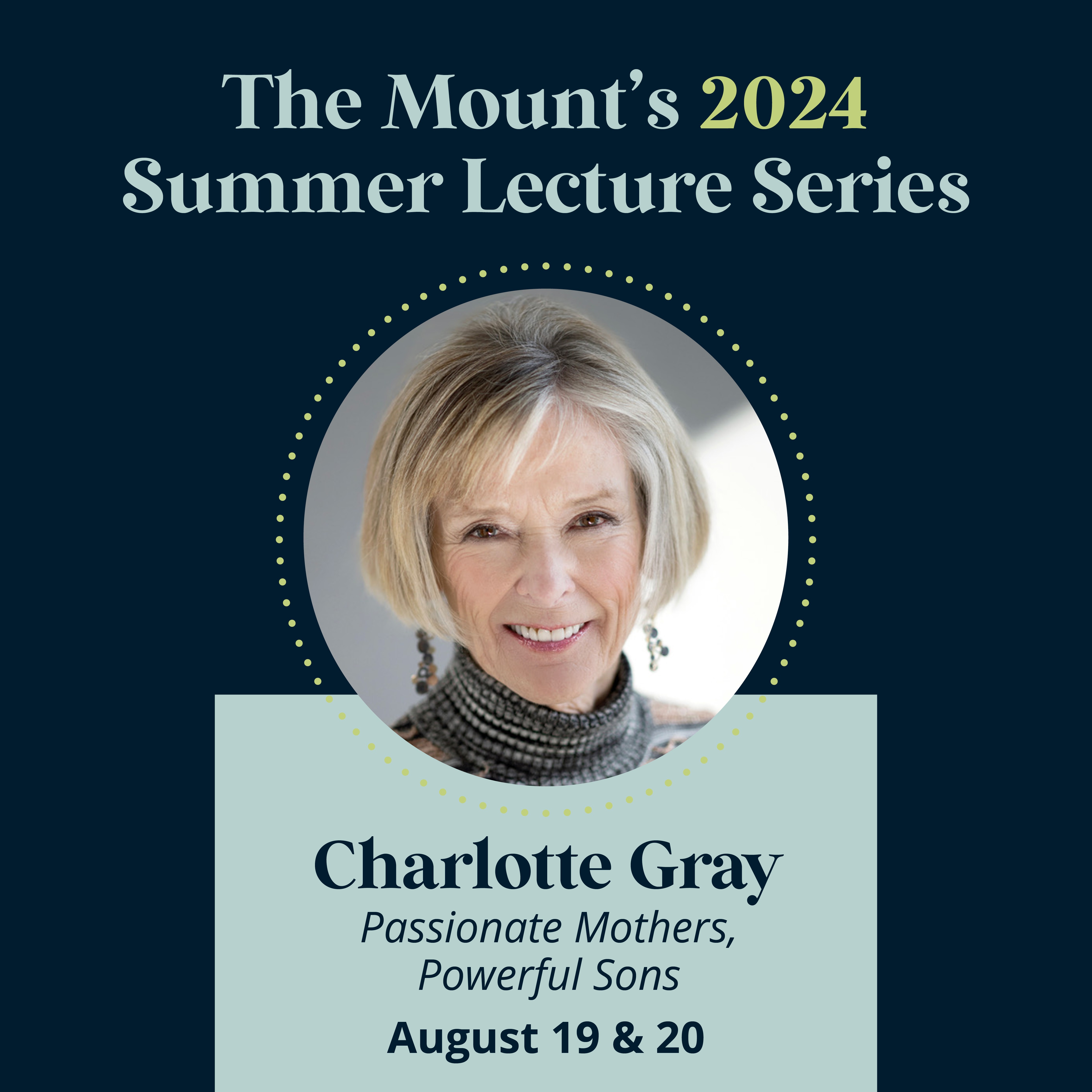 Monday lecture with Charlotte Gray