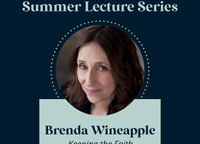 Monday lecture with Brenda Wineapple