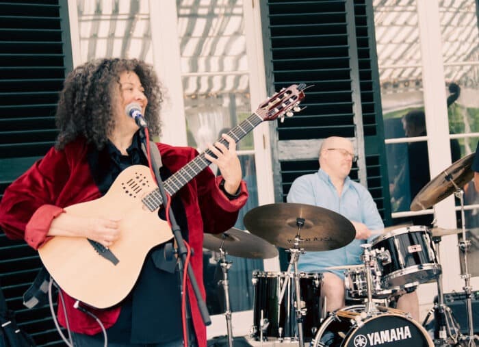 Musicians playing at The Mount